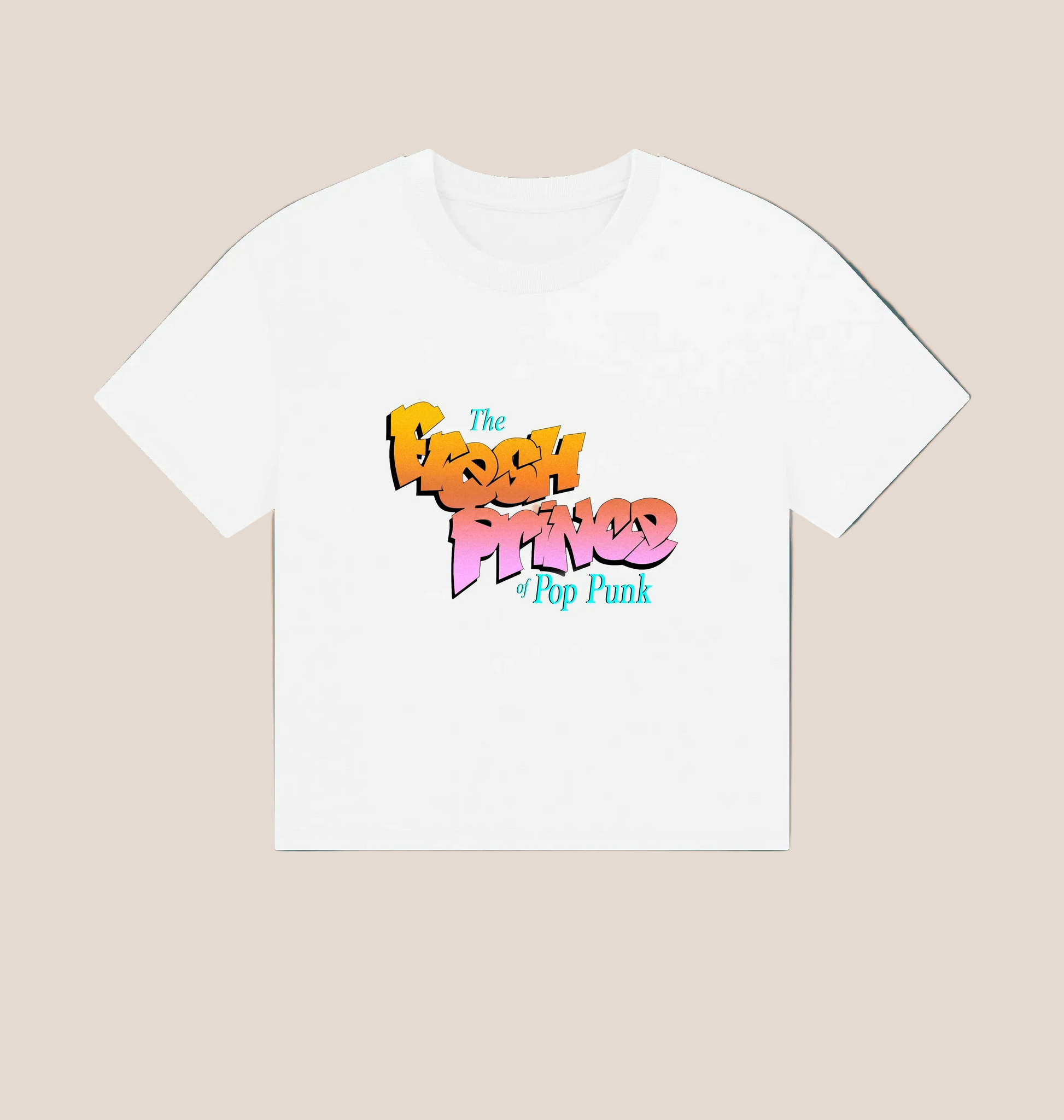 White Printed T-shirt Front