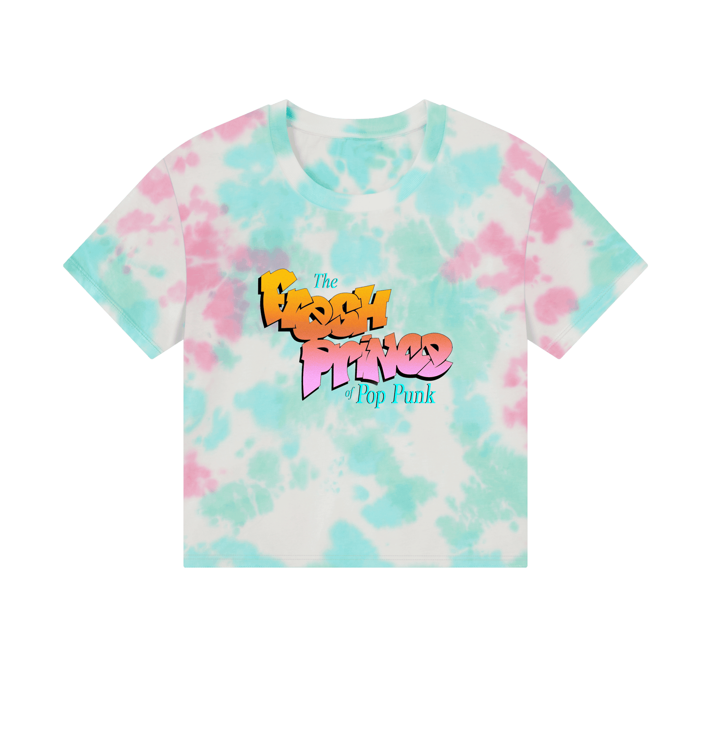 Pastel Tie Dye Printed T-shirt Front