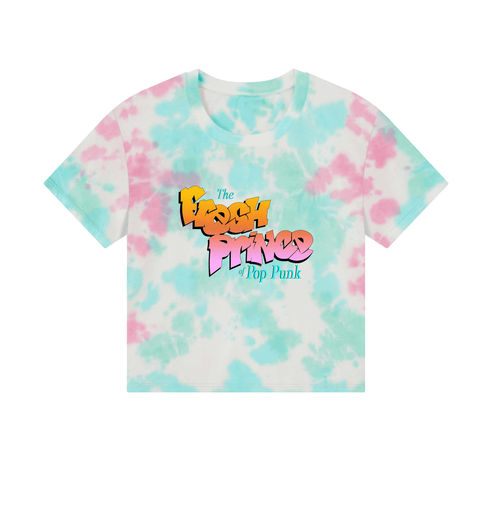 Pastel Tie Dye Printed T-shirt Front