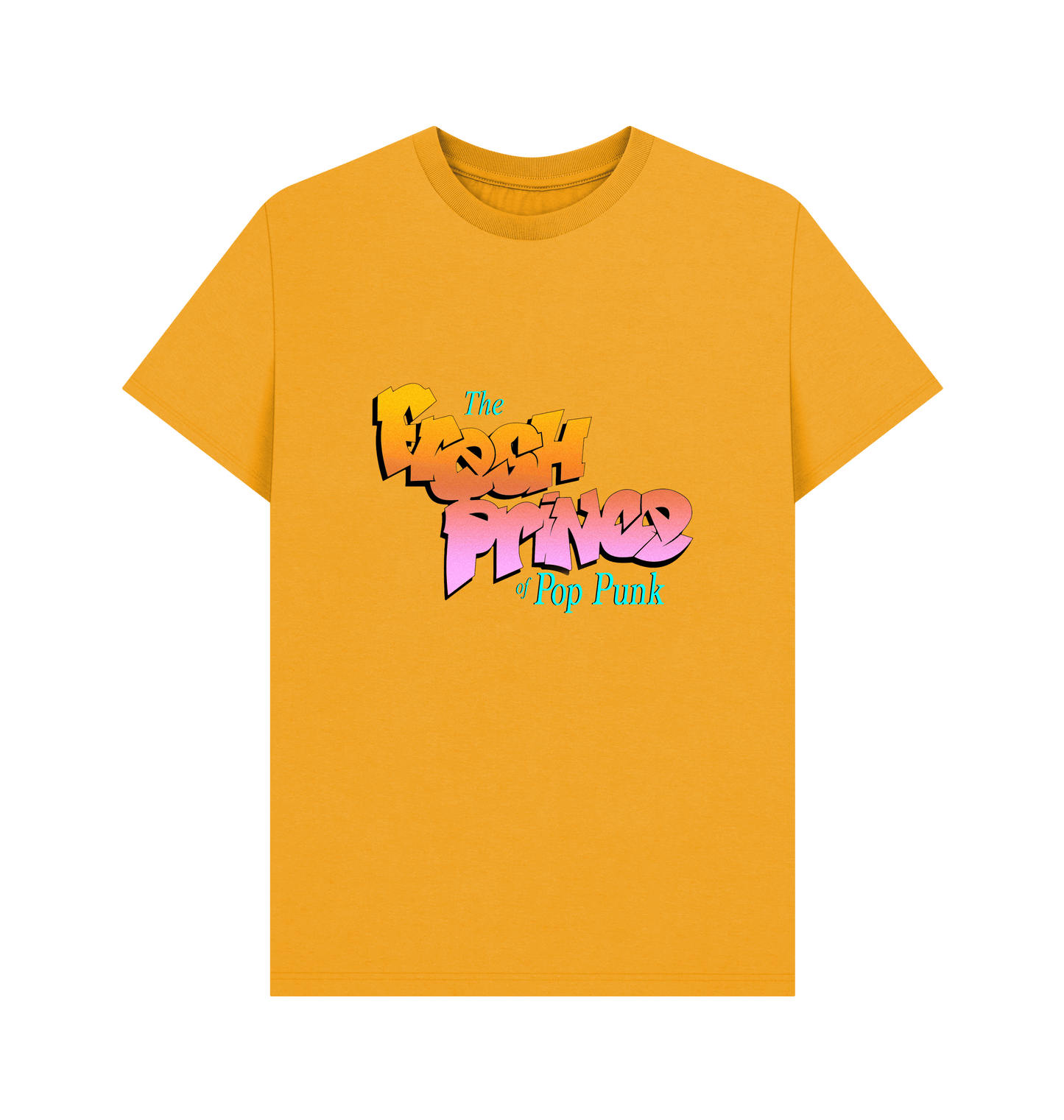 Mustard Printed T-shirt Front